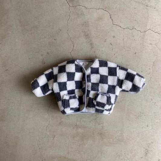 Block Fleece Coat