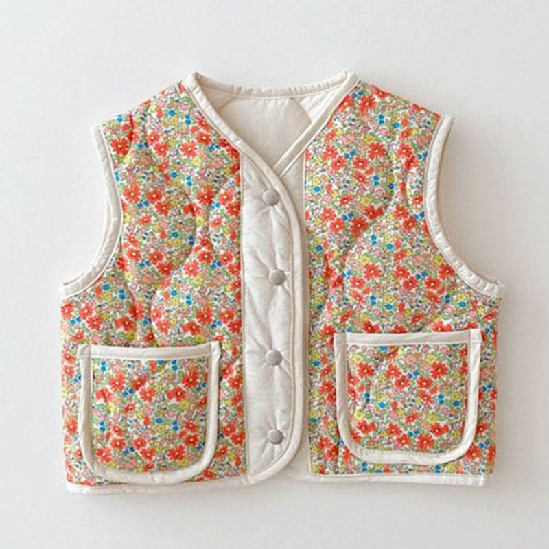 Floral Reversible Vest