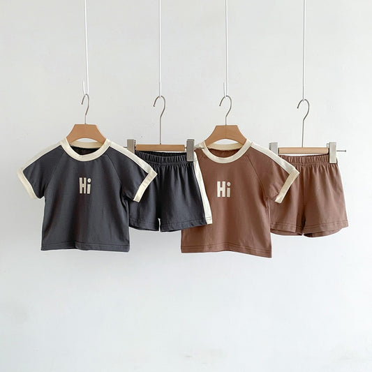 Cotton Shirt and Shorts Set